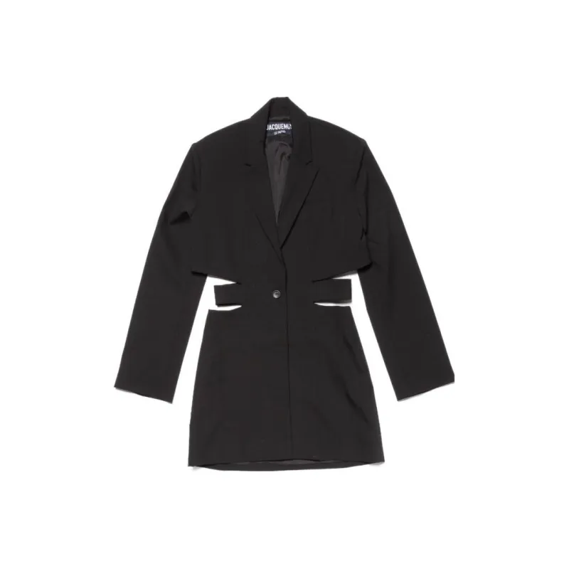 Jacquemus Long-Sleeved Dresses Women's Black-0