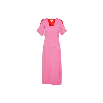 Bottega Veneta Short Sleeved Dresses Women's Pink