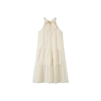 Adeworn Sleeveless Dresses Women's Ivory