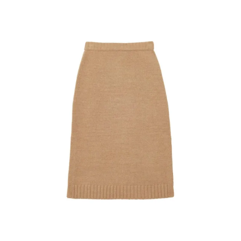 INES DE LA FRESSANGE Knit Long Skirt Women's Khaki-0