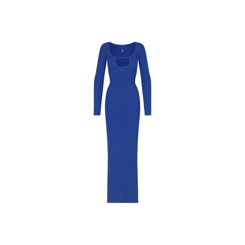 Skims Long-Sleeved Dresses Women's Blue