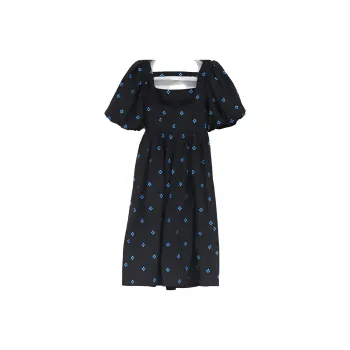 MING MA Short Sleeved Dresses Women's Black