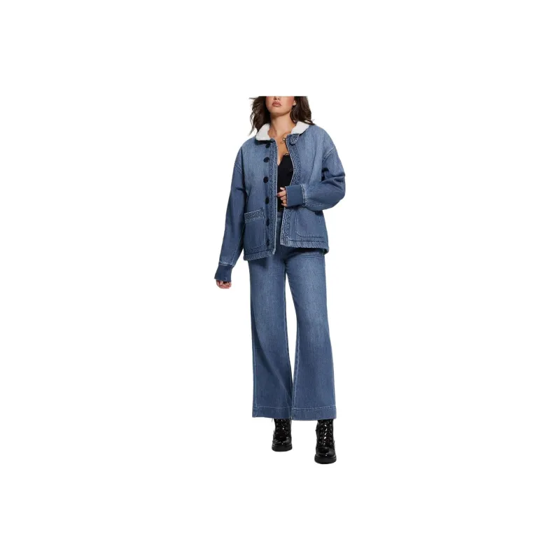 GUESS Rina Wide Leg Jeans Jeans Women's Blue-0