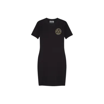VERSACE JEANS COUTURE Short Sleeved Dresses Women's Black