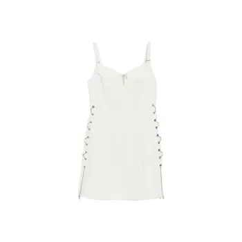 Bebe Slip Dresses Women's White