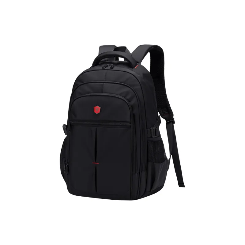 V.NINE Fabric Backpack Laptop Bag Backpack Regular Men's Classic Black-1