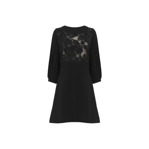 See By Chloe Laced Crepe Mini Dress