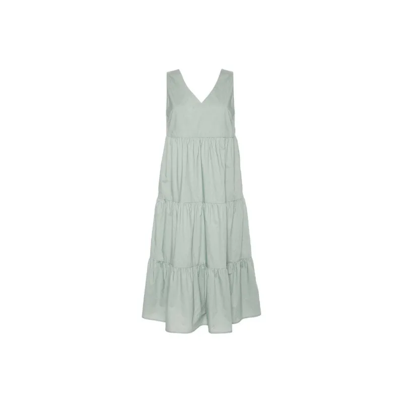 WOOLRICH SS24 Sleeveless Dress Women's Sage Green-0