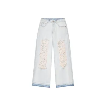 ELF SACK Jeans Women's Washable Light Blue