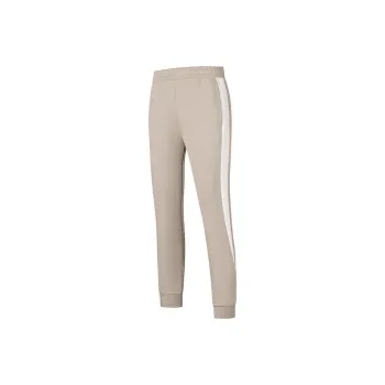 QIAODAN Sports Life Collection Knitted Sweatpants Women's Chestnut Gray/Calamine White