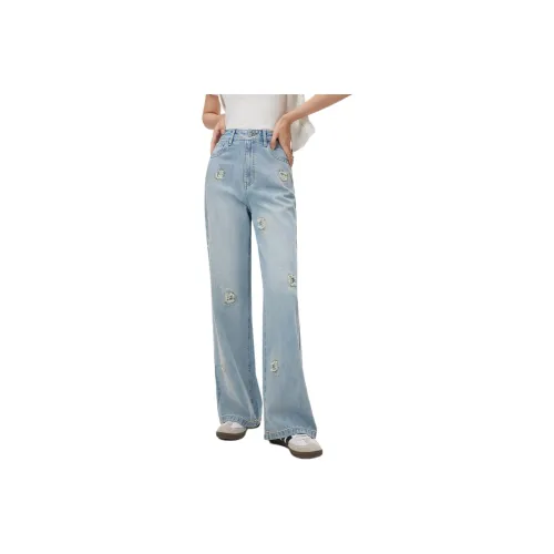 Love to serve Jeans Women's Denim Blue
