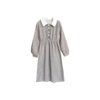 STARFEI Long Sleeved Dresses Women's Gray