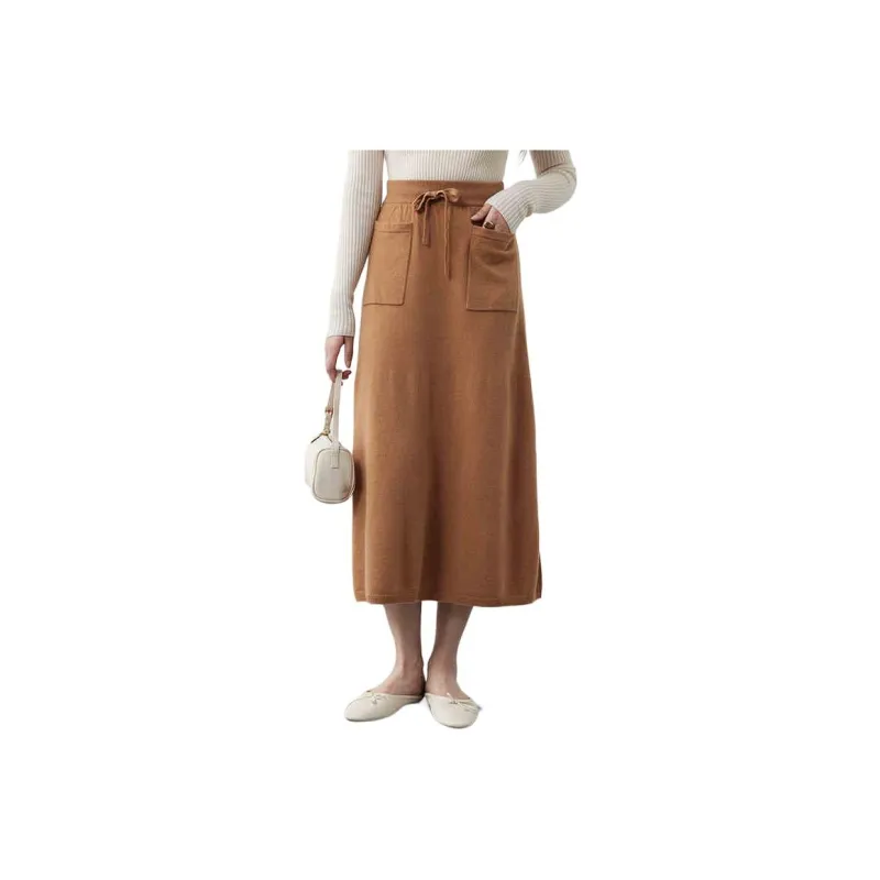 SNOWFORTE Knit Long Skirts Women's-2