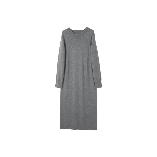 3COLOUR Long Sleeved Dress Women's Heather Gray