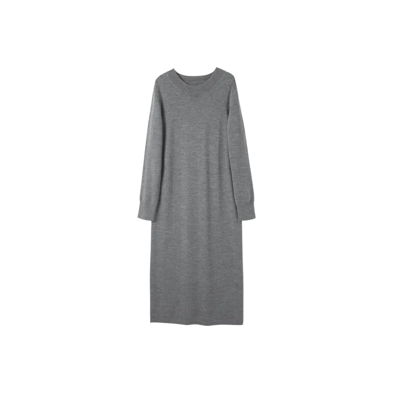 3COLOUR Long Sleeved Dress Women's Heather Gray-0