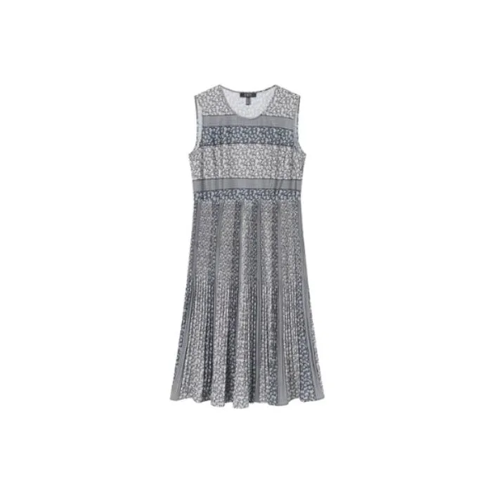 FINITY Sleeveless Dresses Women's Blue Print-0