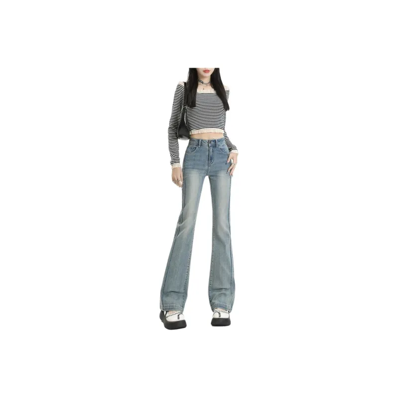 ZAVK Jeans Women's Vintage Light Blue-0