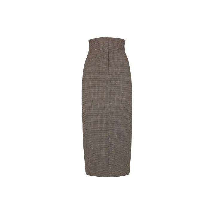 FENDI Wool Pencil Skirt 'Operator'-0
