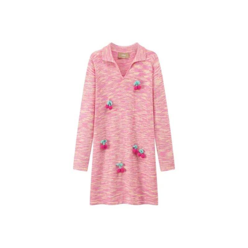 CHUU Long Sleeved Dresses Women's Pink-0