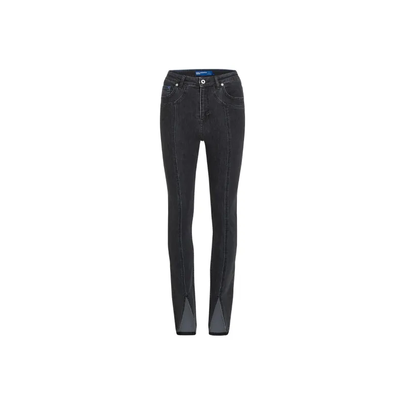 Karl Lagerfeld Jeans High rise Split hem Skinny Jeans-0