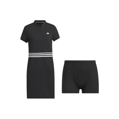 Adidas Short Sleeved Dresses Women's Black