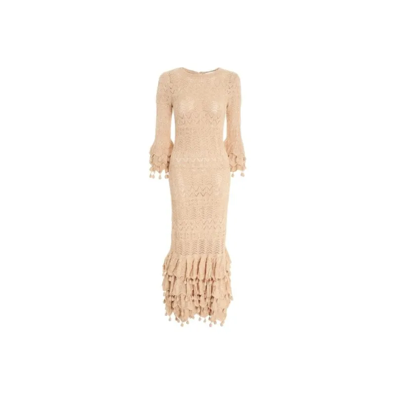 Zimmermann Long-Sleeved Dresses Women's Cream-0