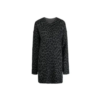 Zadig & Voltaire Malia Leopard Long Sleeved Dress