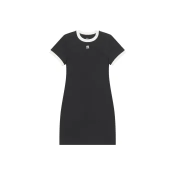 MLB New York Yankees Basic Collection SS25 Short Sleeved Dress Women's Black