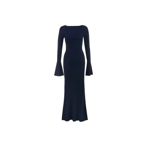 HOUSE OF CB Christiane Long-Sleeved Dresses Women's MIDNIGHT/Midnight Blue