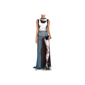 Jean Paul Gaultier X Y/Project X JPG Sleeveless Dresses Women's Black Blue
