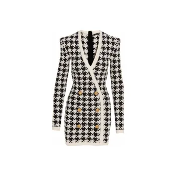 BALMAIN Long-Sleeved Dresses Women's Black