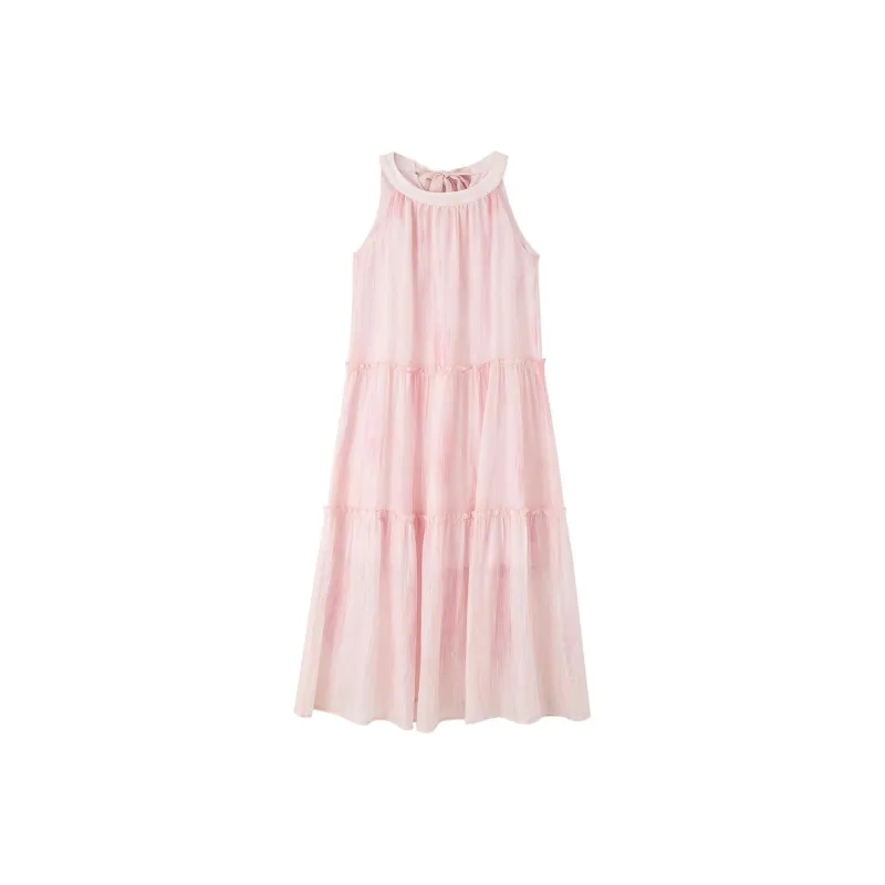 【dme】 Sleeveless Dress Women's Light Pink-0