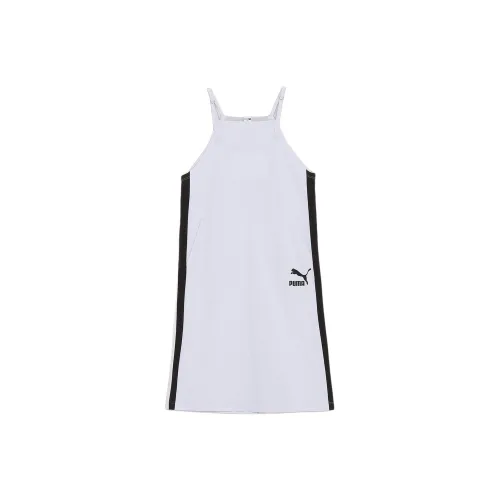 PUMA T7 Slip Dresses Women's White