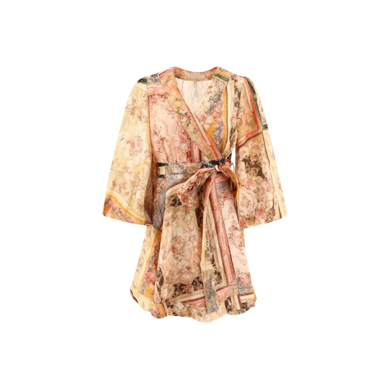 Zimmermann SS24 Short Sleeved Dresses Women's Yellow-0