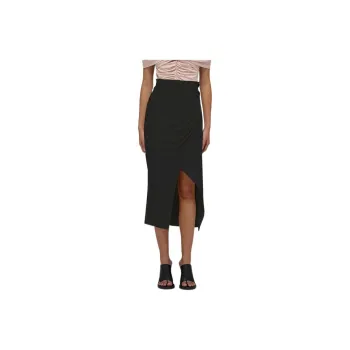 Self portrait Casual Long Skirts Women's Classic Black