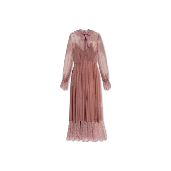 GUCCI FW22 Long-Sleeved Dresses Women's Peach