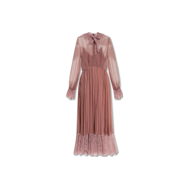 GUCCI FW22 Long-Sleeved Dresses Women's Peach-0