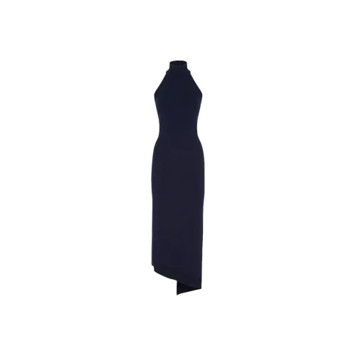 FENDI Open Back Asymmetric Knitted Maxi Dress