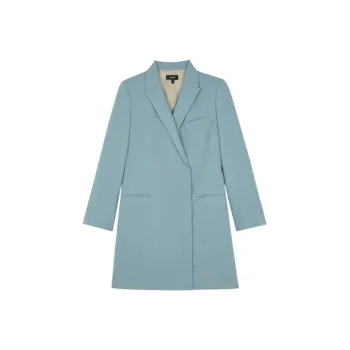 THEORY Long-Sleeved Dresses Women's Gray Blue
