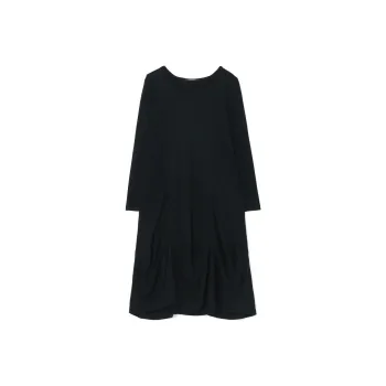 Yohji Yamamoto Long Sleeved Dress Women's Black