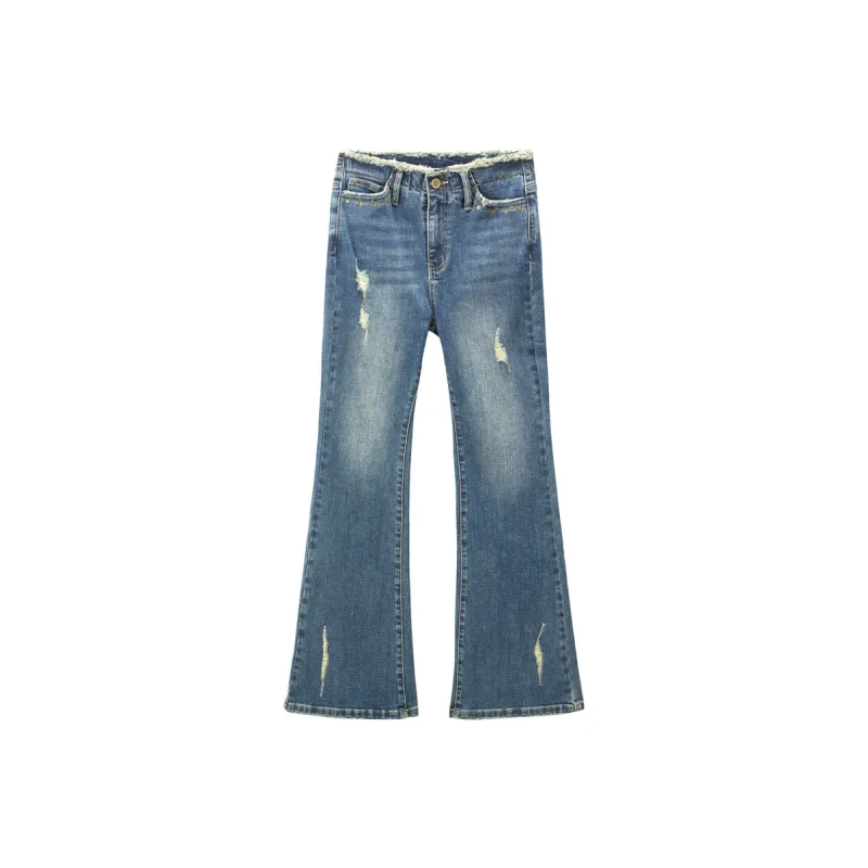 LEDIN Jeans Women's Dark Denim Blue-0