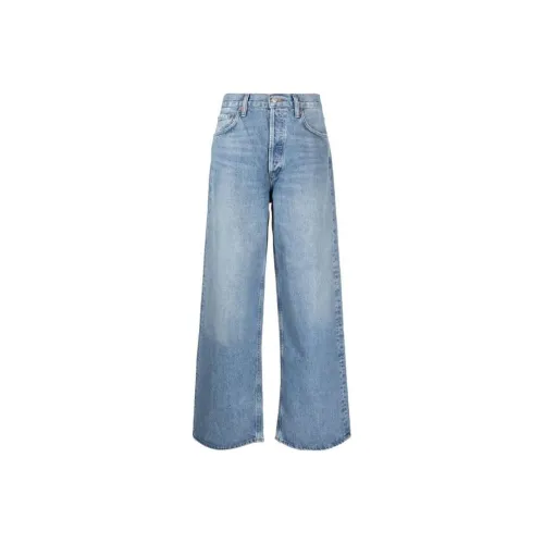 AGOLDE High Waisted Straight Leg Jeans