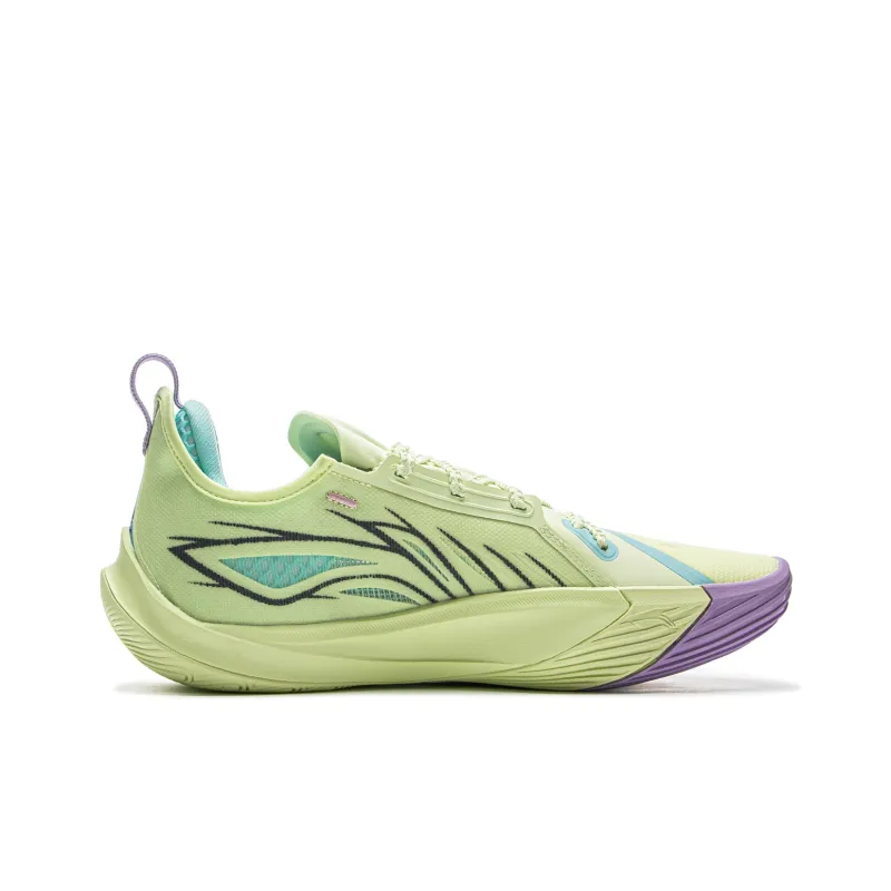LiNing Sonic 13 Cushioning Abrasion Resistant Support Low Top Basketball Shoes Men's Green-1
