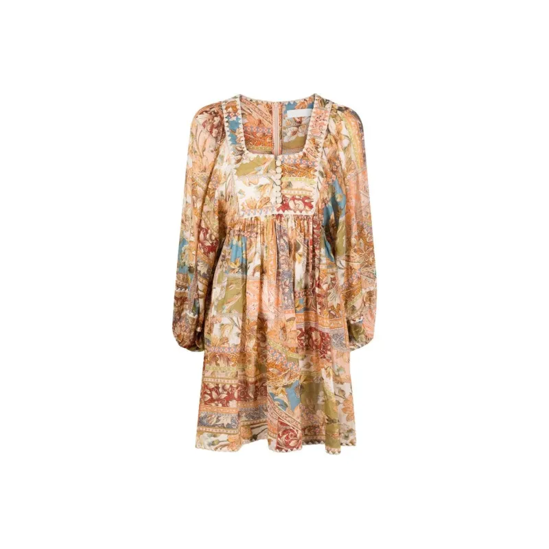 Zimmermann Long-Sleeved Dresses Women's Multicolor-0