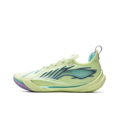 LiNing Sonic 13 Cushioning Abrasion Resistant Support Low Top Basketball Shoes Men's Green