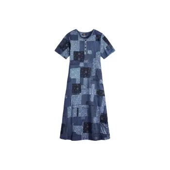 Polo Ralph Lauren Hattie Patchwork Midi Dress