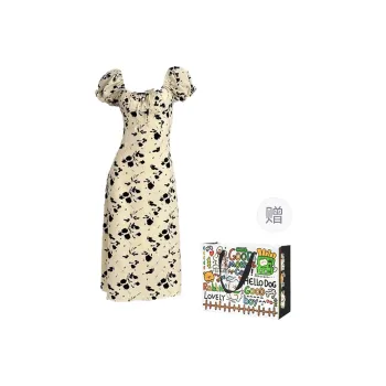 Pzhk Short Sleeved Dresses Women's Apricot