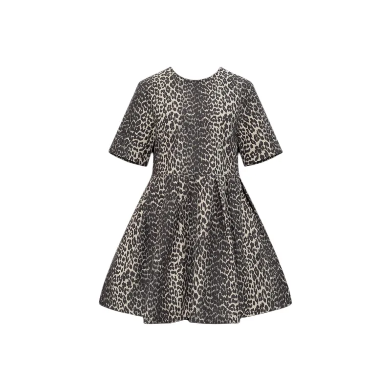 GANNI Leopard print Minidress-0