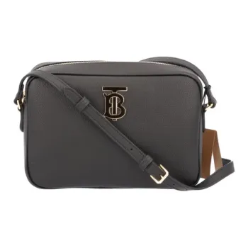 Burberry Leather Camera Bag, Shoulder Bag Women's Black