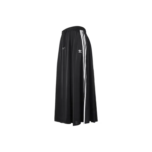 adidas originals Women
s Satin Long Skirt Black